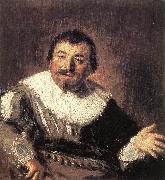 HALS, Frans Portrait of a Man Holding a Book g oil painting on canvas